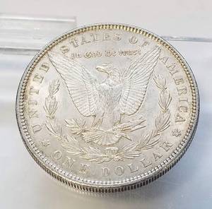 lot 14 image: 1896 MORGAN SILVER DOLLAR XF45