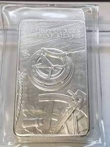lot 16 image: 10 TROY OZ. .999 FINE SILVER PROSPECTOR BAR SEALED