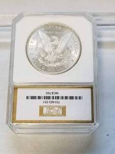 lot 20 image: 1879-S MORGAN SILVER DOLLAR MS61 PCI