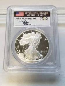 lot 25 image: 2013-W PROOF AMERICAN SILVER EAGLE PR70DCAM