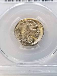 lot 36 image: 1938 -DS US BUFFALO NICKEL MS64 PCGS