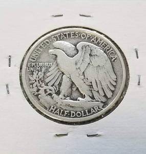 lot 38 image: 1935 WALKING LIBERTY HALF DOLLAR