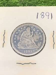 1891�Seated Liberty Quarters�
