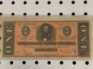 1864 Confederate $1 Bill�