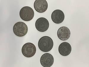 German WW2 Third Reich Lot Of 10 Coins�