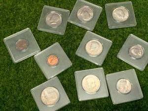 Lot of 10 Slabbed US Coins�