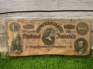 1864 Confederate $100 Bill�