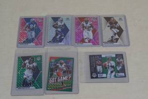 lot 44 image: 2020 Mosaic Refractor Insert Football Cards - Chubb, Elway