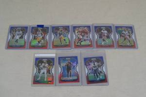 lot 46 image: 2020 Panini Prizm Red , White, and Blue Insert Football Cards