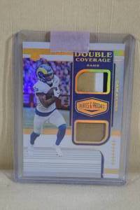 lot 33 image: 2020 Panini Plates & Patches Cam Akers Patch Rookie Card - 4999