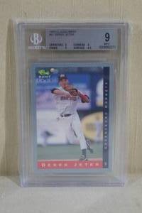 lot 14 image: 1993 Classic Best Derek Jeter Card - Beckett 9