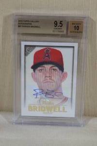 lot 16 image: 2018 Topps Gallery Autographs Parker Bridwell Card - Beckett 9.5