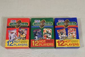 lot 6 image: 1990 NFL Pro Set Complete Set of Collect-A-Books