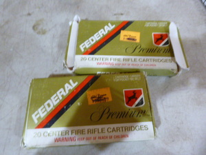 lot 67 image: Federal Center Fire Rifle Cartridges