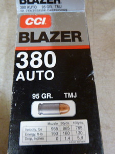 lot 80 image: CCI Blazer 380 Auto Cartridges