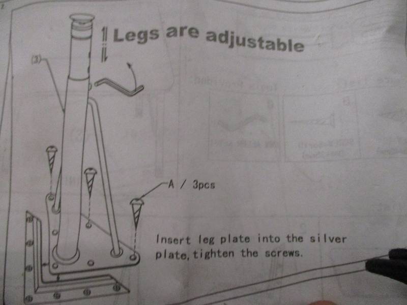 lot 97 image: 4 Adjustable Table Legs...