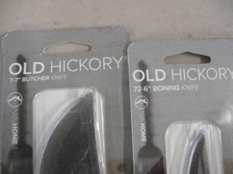 lot 5 image: 3 Old Hickory Kitchen Knives...