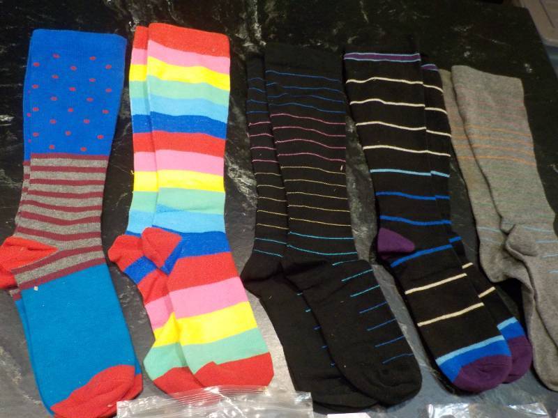 lot 285 image: Socks and no Tie Shoe Laces...