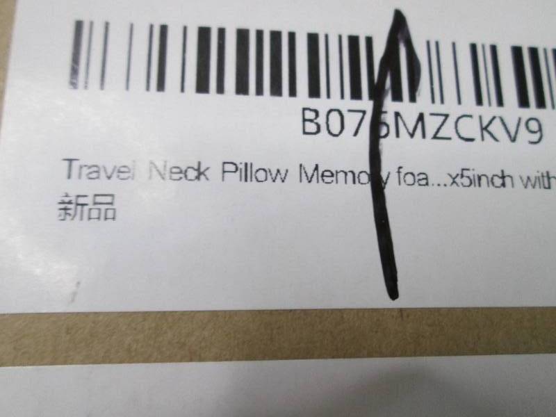 lot 122 image: Memory FoamTravel Pillow with Eye M...