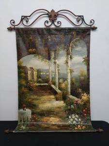 lot 2 image: Hand Painted Palette Knife Oil Painting