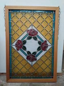 lot 4 image: Large Stained Glass