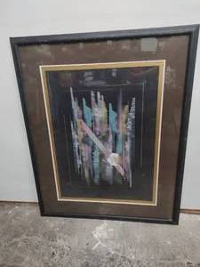 lot 10 image: Framed Vintage Artwork