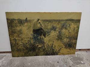 lot 25 image: Vintage Print of Mary, Baby, and Joseph