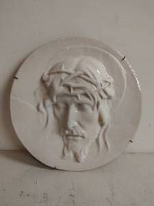 lot 87 image: Ceramic Relief of Jesus