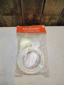 lot 36 image: Bath-Versa Sprayer Shower Head - White