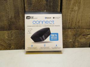 lot 40 image: MEE audio - Connect Universal Dual-Headphone Bluetooth Wireless Audio Transmitter for TV - Black