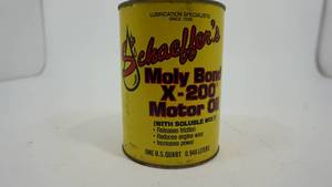 One U.S. Quart   0.946 Liters Schaeffers Moly Bond X-200 Motor Oil---RARE