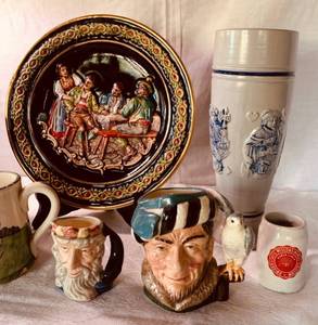 German, Dutch, English Souvenir Pottery