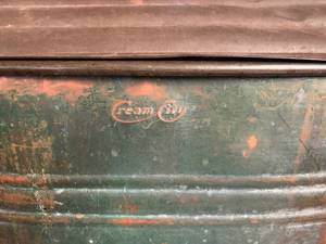 1909 Antique Cream City Oval COPPER Boiler with lid