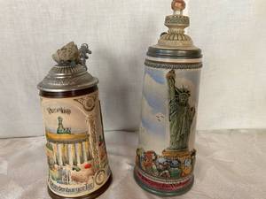 Berlin Wall Stein & Statue of Liberty Stein.