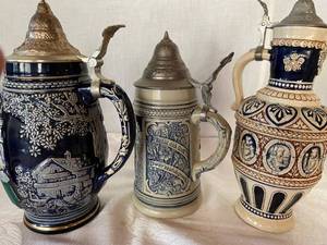 5 German Beer Steins