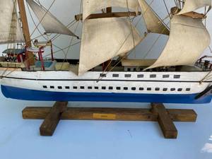 VIntage Handcrafted Wooden Ship Model of the EAGLE