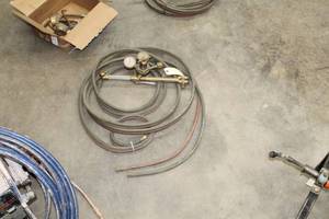 lot 561 image: Welding Line  with Torch Head, Hoses, Gauges