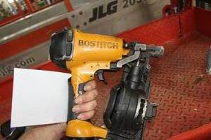 lot 596 image: Bostitch Pneumatic Coil Roofing Nailer