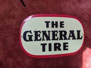 lot 15 image: Vintage Metal Advertisement Sign The General Tire