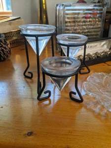 lot 57 image: Lot of Silver & Glass KitchenDining Odds n Ends