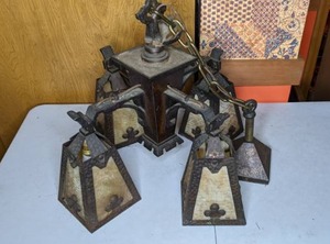 lot 349 image: Unique Metal Lighting Fixture