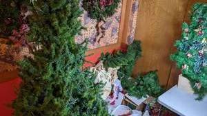 lot 339 image: Christmas Lot - Artificial Christmas Trees, Bulbs, Garlands, Decorations