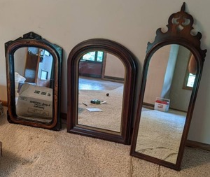 lot 72 image: Set of (3) Beautiful Large Mirrors