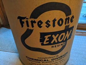 lot 125 image: Vintage Firestone Exon Resins Bucket