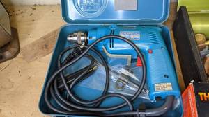 lot 231 image: Lot of Hand Tools Makita Hammer Drill, BernzOmatic Jet Torch, Sears Glue Gun, Drill Bit Sets