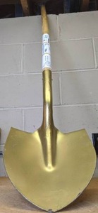lot 170 image: Ceremonial Groundbreaking Gold Shovel