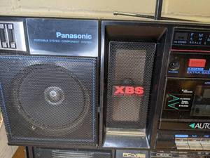 lot 242 image: Lot of (2) Boomboxes JVC and Panasonic