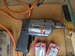 lot 240 image: Lot of Woodworking Tools  Black & Decker Drill, Dunlap Plane, Strait-Line Chalk Line Reel and More