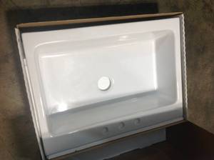 Josephine Apron Front Farmhouse 34 in. 3-Hole Single Bowl Kitchen Sink in Crisp White by SINKOLOGY