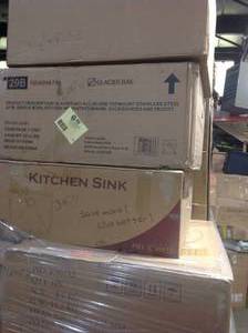 Lot of 4 of Assorted and Mixed Kitchen Sinks